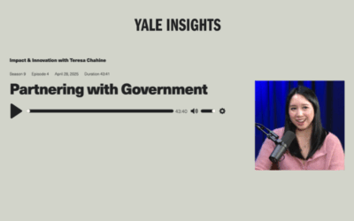 Yale Insights Interview on Partnering with Government